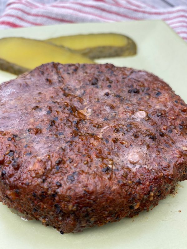 A smoked burger recipe